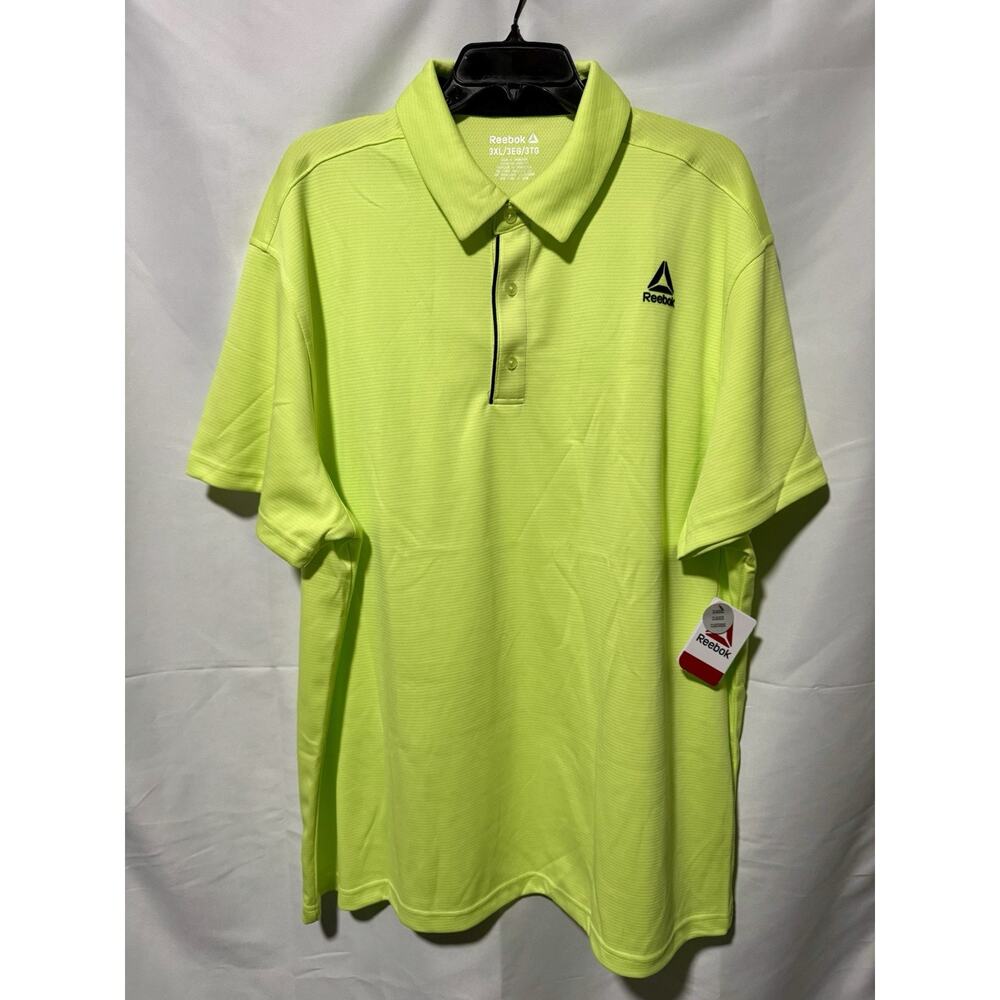 Reebok Classic Men's Perf Polo Shirt Size 3XL Color Sharp Green